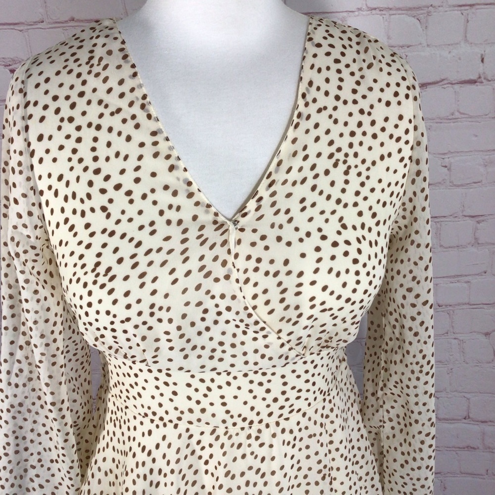 Japna Long Sleeve Polka Dot Dress - Size XS - Picture 2 of 8